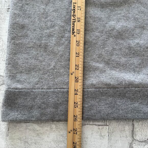 Vince Gray Color Block Raglan Long Sleeve Crewneck Wool Blend Mens Sweater Sz L - Picture 8 of 8